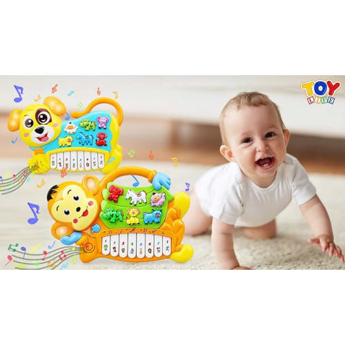 Piano Musical Éducatif en Forme de Singe pour Bébé